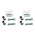 2X Tuya WiFi Smart Meter Digital Energy Meter 80A Current Transformer Solar PV Production Consumption Monitor 2CT. 