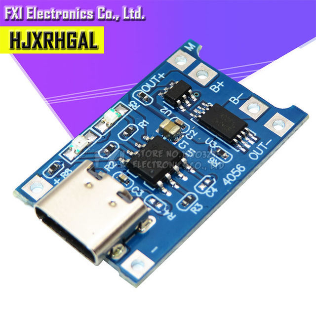 5PCS%20Micro%20USB%205V%201A%2018650%20TP4056%20Lithium%20Charger%20Module%20Charging%20With%20Dual%20Functions%201A%20Li-ion%20Battery%20protection%20board%20-%20Image%204