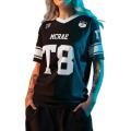 Vylon Tate Mcrae Football Suit 2025 Miss Possession Tour T-shirt Short Sleeved V-neck T-shirt Men's and Women's Novel Top 3D Printed. 