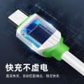 Fast 3A Compatible with Huawei Type-C Android V8 Flat Port Mobile Phone Data Charging Cable. 