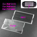 For PSP 1000 2000 3000 LCD Screen Display Glass Plastic Mirror Screen Lens Front Shell Protective Cover Game Accessories A JUE. 