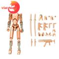 Small Flexible Movable Model Dolls Kids Joint DIY Puppet Action DIY Kit Color 3D Printed Multi Robot Toy Creative Action Articulating Favorite Pose Statue. 