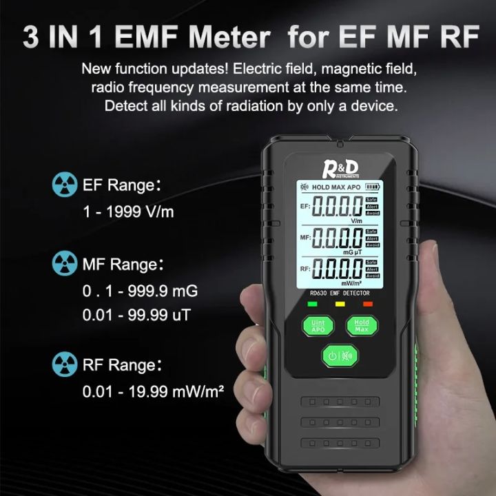 R&D%20RD630%20Electromagnetic%20Field%20Radiation%20Detector%20Tester%20EMF%20Meter%20Multifunctional%20Handheld%20Portable%20Radio%20Frequency%20Warn%20Meter%20-%20Image%203