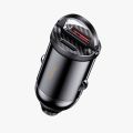 BENKS Mini Dual Ports Car Charger 30W Fast Charging Small and Poratble Compatible. 