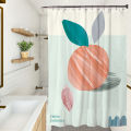 Small fresh series household shower curtain bathroom curtain hand-painted waterproof shower curtain factory direct wholesale. 