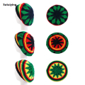 Sutuiying Unisex Knitted Braid Hat Jamaican Bob Rasta Beanie Hats Hip Hop Cap High Quality Men Dreadlocks Wig Bob Marley Caribbean Fancy Dress Headwear. 