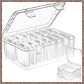 Small Storage Box with Lid Small Plastic Clear Box Plastic Storage Container Box Empty Mini Organiser for Small Items. 