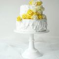 2X Metal Iron Cake Stand Round Pedestal Dessert Holder Cupcake Display Rack Bakeware White Wedding Party Decoration. 