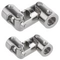 (VDZI) 2pcs Rc Double Universal Joint Cardan Joint Gimbal Couplings with Screw - 6x6mm & 5x5mm. 