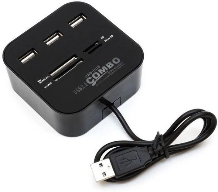 All In One Card Reader With 2.0 USB Hub