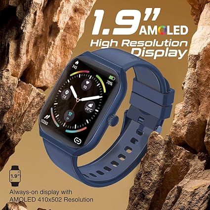 Promate%20PROWATCH-AM19,%20Smart%20Watch,%20Sporty%20BT%203.0%20+%20BLE%205.2%20Fitness%20Tracker,%201.96%E2%80%9D%20Always-On%20AMOLED%20Display,10%20Day%20Battery%20Life,100+%20Sports%20Modes,%20IP68%20Water%20Resistance%20for%20iPhone,%20Androids%20-%20Image%205