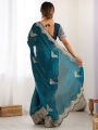Stylish Embroidered Bollywood Organza Saree with Sequin work | Trendy Party & Festive Wear | Traditional Ethnic Fashion | Buy Online. 