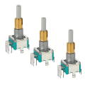 EC11EBB24C03 Dual Axis Encoder 30 Positioning Number 15 Pulse Point Handle 25mm with Switch Metal Dual Axis Encoder 3PCS. 