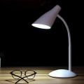 White Adjustable Flexible Goose Neck Touch Switch Sensitive Table Lamps Built-In Rechargeable Battery. 