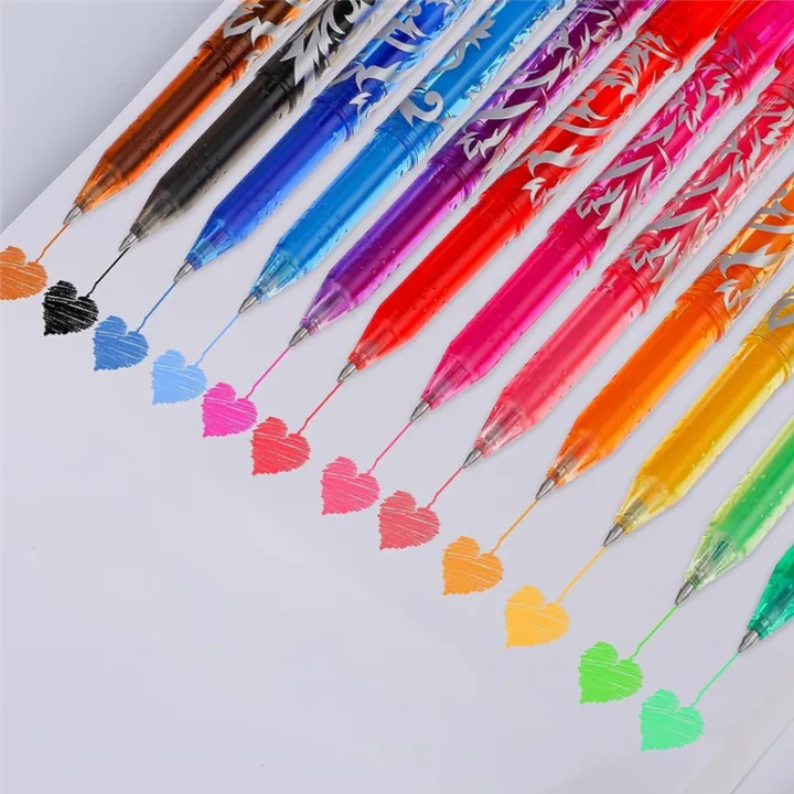 12%20Pcs/Set%20Multi-Color%20Erasable%20Gel%20Pen%200.7mm%20Kawaii%20Pens%20Writing%20Drawing%20Tools%20Office%20School%20Supply%20Stationery%200.7mm%20-%20Image%202