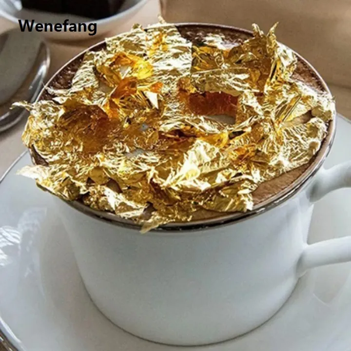 Wenefang%20100Pcs%2024K%20Gold%20Leaf%20Edible%20Gold%20F%20Sheets%20For%20Cake%20Decoration%20Bargain%20price%20New%20Facial%20Cover%20Arts%20Crafts%20Paper%20Home%20Real%20Gold%20F%20Gilding%20-%20Image%203