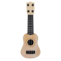 Beige Kids Classical Ukulele Guitar Toy Early Education Small Guitar Supplies Adjustable. 