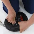 2X Electric Scooter Tire 8 1/2X2 Off Road Tubeless 50/75-6.1 Tyre Wheel for M365 DIY Accessories. 