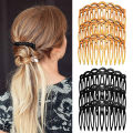 Hair Side Combs French Hair Comb Straight Teeth Hair Clip Comb Tortoise Side Comb Bridal Wedding Veil Comb Hair Accessories. 