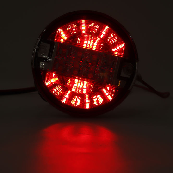 Rear%20Tail%20Light%20Round%20Hamburger%20LED%20For%20Lamp%20Lorry%20Truck%20Car%20Van%20Trailer%2024V%20Red%20&%20White%20-%20Image%207