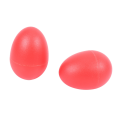 ARELENE 3 Pair Plastic Percussion Musical Egg Maracas Shakers Red. 