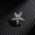 Difutagui Rinhoo Retro Crystal Silver Color Animal Brooches for Women Romantic Hot Selling Wedding Rhinestone Party Owl Starfish Hedgehog Brooch Pin. 