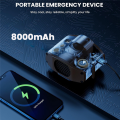 Portable Mini Waist Clip Fan, 8000mAh Battery Operated Hand-Free Wearable Necklace Fan, Strong Cooling Fan Khaki. 