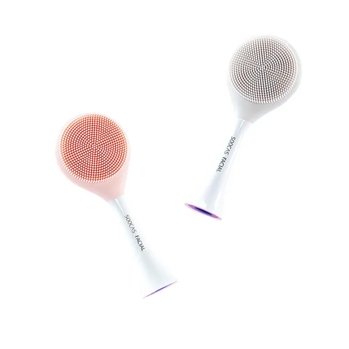 SOOCAS%20Gentle%20Facial%20Cleansing%20Brush%20Food%20Grade%20Silicone%20High-density%20Soft%20Fine%20Bristles%20Fit%20with%20X1/X3/X5%20Electric%20Toothbrush%20from%20Ecosystem-Gray%20-%20Image%203