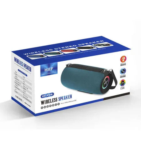 H@F HF-F96 Portable Bluetooth Speaker – 10W Stereo | RGB Light | IPX4 ...