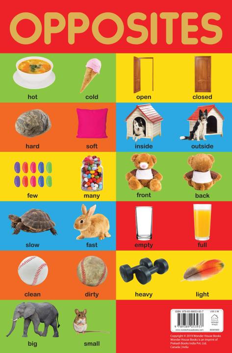 Children Chart Combo Two (Opposites Chart, Wild Animals Chart)