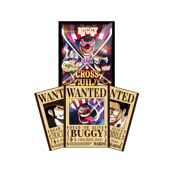 One%20Piece%20Anime%20Cross%20Guild%20Wanted%20Set%20Poster%20Buggy%20Dracule%20Mihawk%20Crocodile%20-%20Image%204