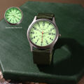 SOKI Men's Canvas Nylon Waterproof Luminous Watches Casual Fashion Quartz Sport Wrist Watch Fashion Accessory. 