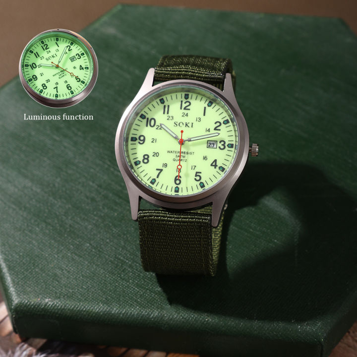 SOKI%20Men's%20Canvas%20Nylon%20Waterproof%20Luminous%20Watches%20Casual%20Fashion%20Quartz%20Sport%20Wrist%20Watch%20Fashion%20Accessory%20-%20Image%209