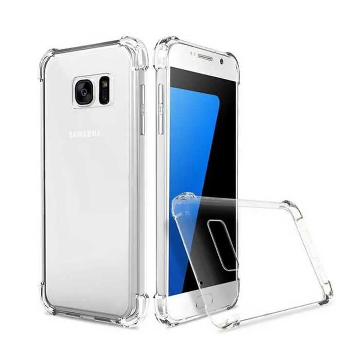 Transparent%20Case%20for%20Samsung%20Galaxy%20S7%20Edge%20Soft%20Anti%20Drop%20Phone%20Back%20Soft%20Cover%20Clear%20Airbag%20Shell%20-%20Image%202