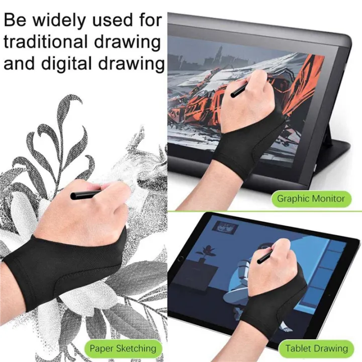 (GGBR)%2015%20Pack%20Artist%20Gloves%20for%20Tablet%20Digital%20Drawing%20Glove%20Two%20Fingers%20Thicken%20Palm%20Rejection%20Glove%20for%20Graphics%20Pad%20(M)%20-%20Image%203