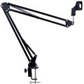 Adjustable Professional Desk Recording Microphone Arm Stand With Microphone Clip,Table Mounting Clamp. 