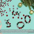 NAMUNY 120 Pcs Wooden Beads, Print Wood Beads Handmade Round Rustic Farmhouse Wood Beads (16Mm) 3 Colors. 