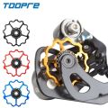 Durable TOOPRE Bicycle Rear Derailleur Guide Wheel Aluminum Alloy 11T 13T Mountain Bike Derailleur Lightweight Steel Bearing Bike Jockey Wheel. 