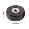 Luggage Accessories Wheels Suitcase Pulley Rollers Mute Wheel Wear-Resistant Parts Repair 50x21mm. 