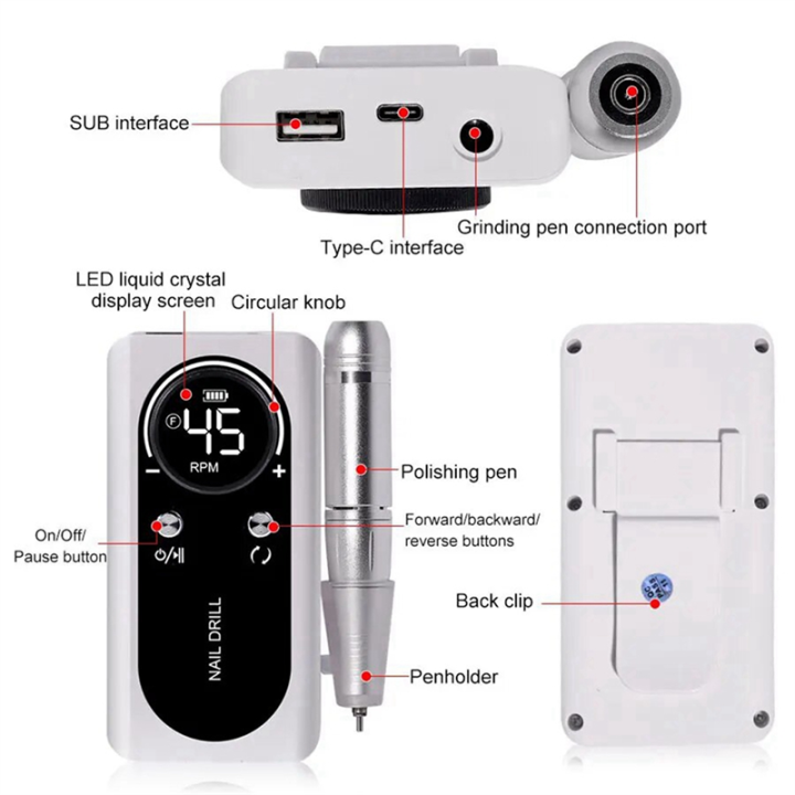 45000RPM%20Electric%20Portable%20Nail%20Drill%20Machine%20Rechargeable%20Low%20Noise%20Nail%20Sander%20File%20for%20Manicure%20Salon%20Tool%20Easy%20Install%20-%20Image%202