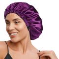 Double Layer Silk Reversible Bonnet with Adjustable Strap for Healthy Hair Care, Unisex Hair Accessory. 