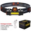 Multifunctional Waterproof Powerful LED Headlamp XPE + COB USB Rechargeable Headlight Head Torch Head Lamp. 