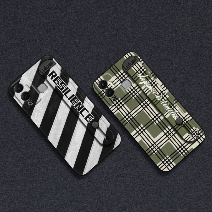Back%20Cover%20Geometry%20Phone%20Case%20For%20infinix%20Hot12%20Play/NFC/X6816C%20Personality%20Masculine%20Kickstand%20Silicone%20Wrist%20Strap%20-%20Image%207