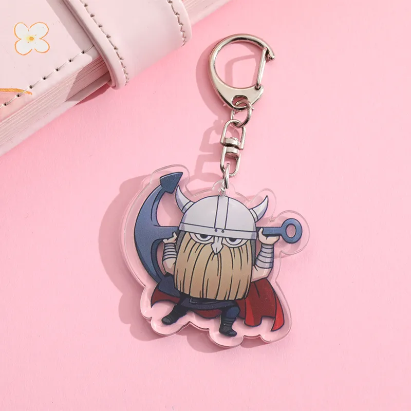 Porte-clés Acrylique Frieren Chibi – Lot De 8 Figurines Pendentifs – Collection, Décoration Pour Clés Ou Sac