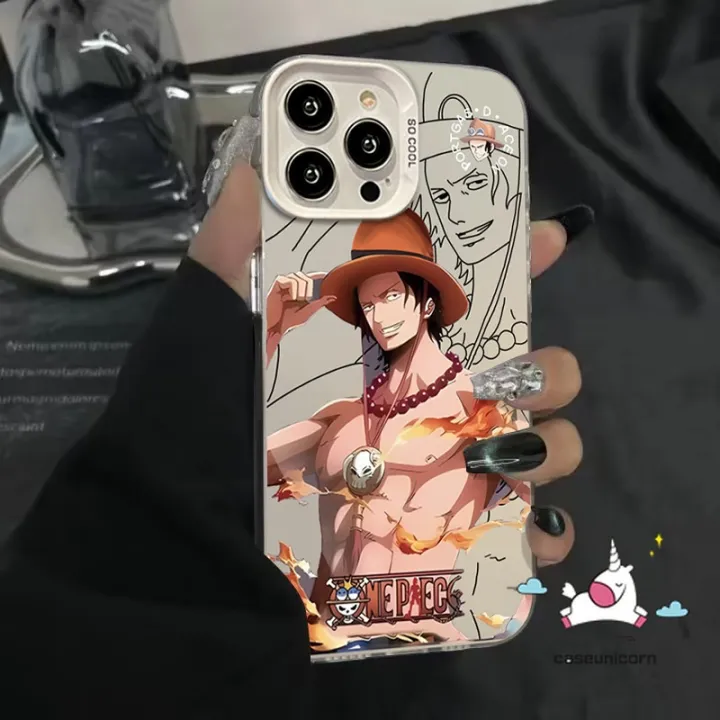 Trendy%20Brand%20One%20Piece%20Cool%20Luffy%20Ace%20Painting%20Case%20Compatible%20for%20IPhone%207Plus%2013%2014%2015%2012%2011%20Pro%20Max%20XR%20X%20XS%20Max%208%2014%2015%207%20Plus%20SE%20Cartoon%20Couples%20Luxury%20Plating%20Metal%20Lens%20Cover%20-%20Image%207