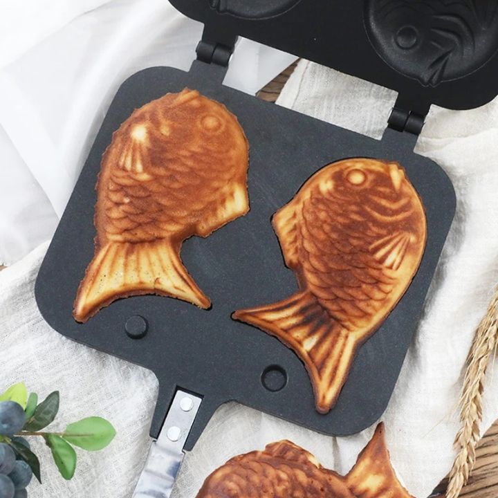 Kitchen%20Japanese%20Taiyaki%20Double%20Fish%20Shaped%20Hot%20Dessert%20Waffle%20Cake%20Maker%20Pan%20Japanese%20Pancake%20Double%20Pan%20Fry%20Pan%20Waffle%20Molds%20-%20Image%207