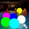 1PCS Floating Waterproof Outdoor Balloons Water Pool Party Luminous Toy LED Balls Large Inflatable. 