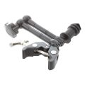 11" Inch Friction Articulating Magic Arm + Super Clamp Crab Plier Clip for DSLR. 