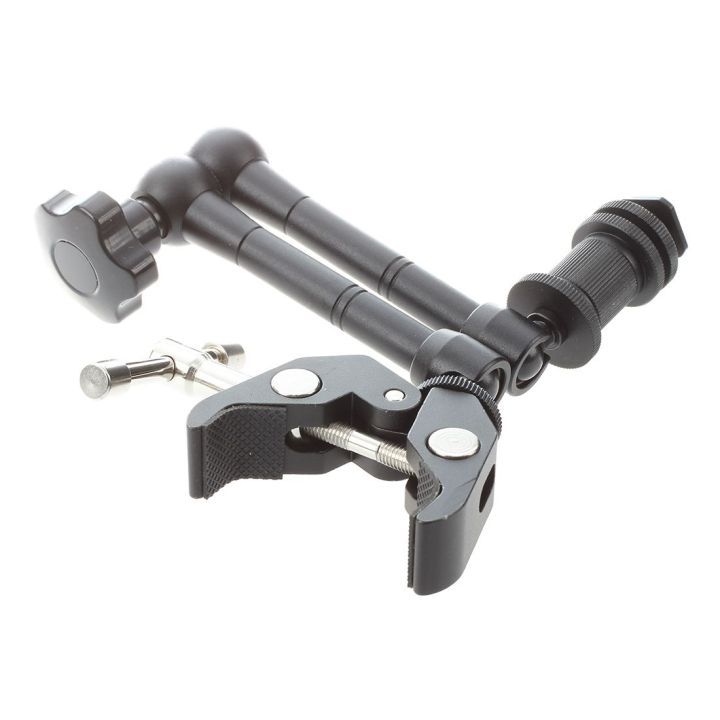 11"%20Inch%20Friction%20Articulating%20Magic%20Arm%20+%20Super%20Clamp%20Crab%20Plier%20Clip%20for%20DSLR%20-%20Image%206
