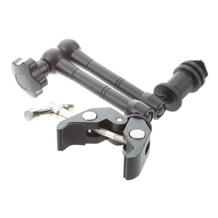 11"%20Inch%20Friction%20Articulating%20Magic%20Arm%20+%20Super%20Clamp%20Crab%20Plier%20Clip%20for%20DSLR%20-%20Image%206